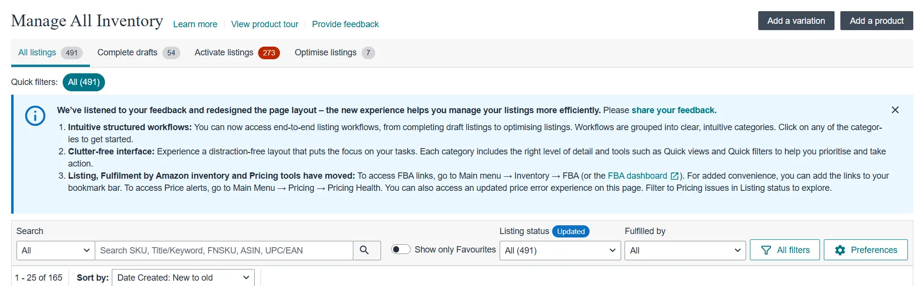 Amazon Seller Central Interface Update (2025): What’s New and How It Helps Sellers